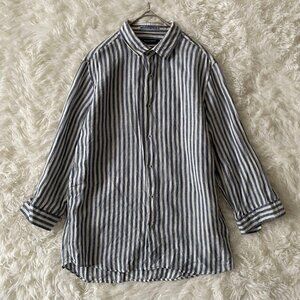Archive Cotton Check Shirt M  White /Navy